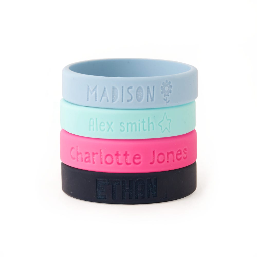 Childrens silicone wristbands outlet