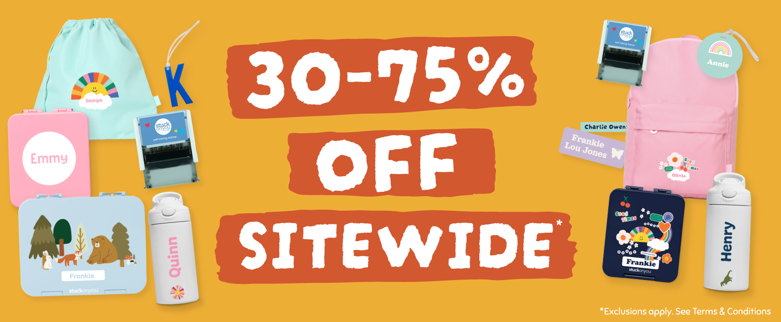 30 TO 75% OFF Sitewide