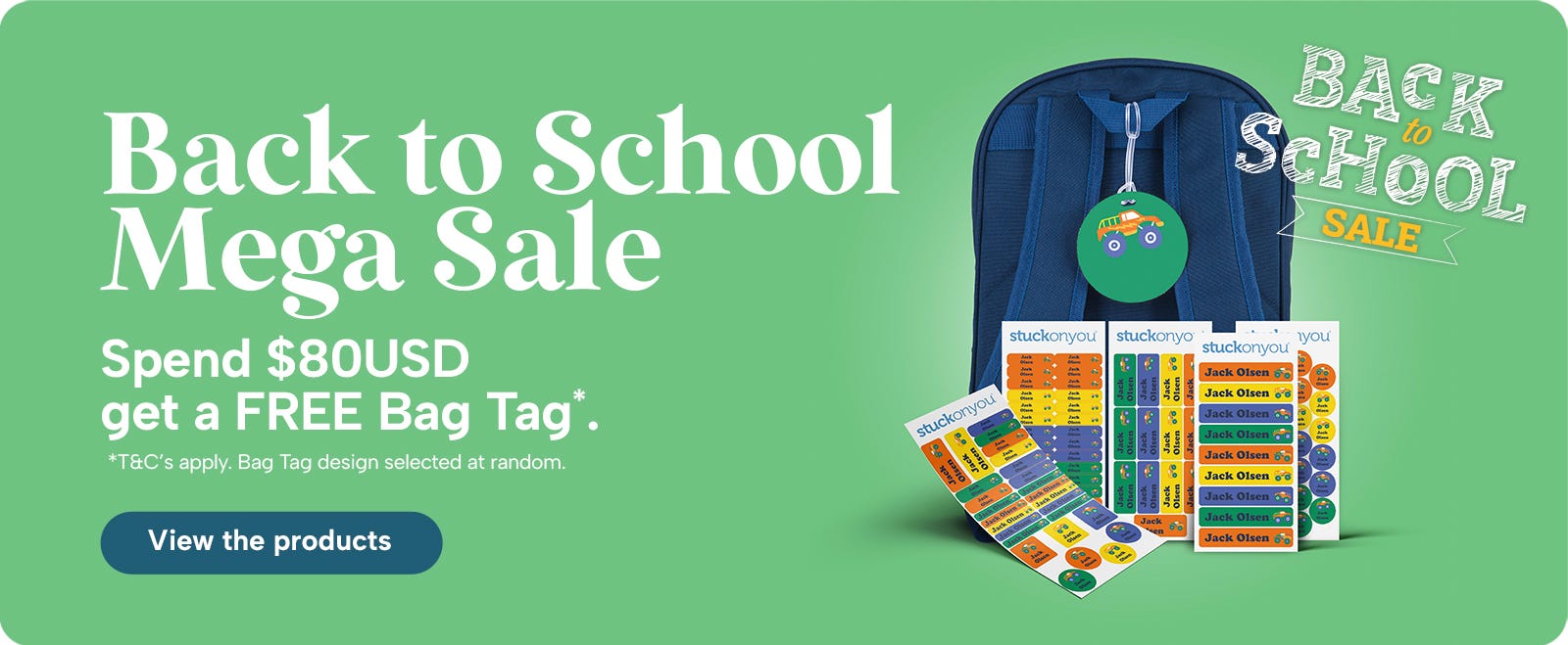 back to school sale