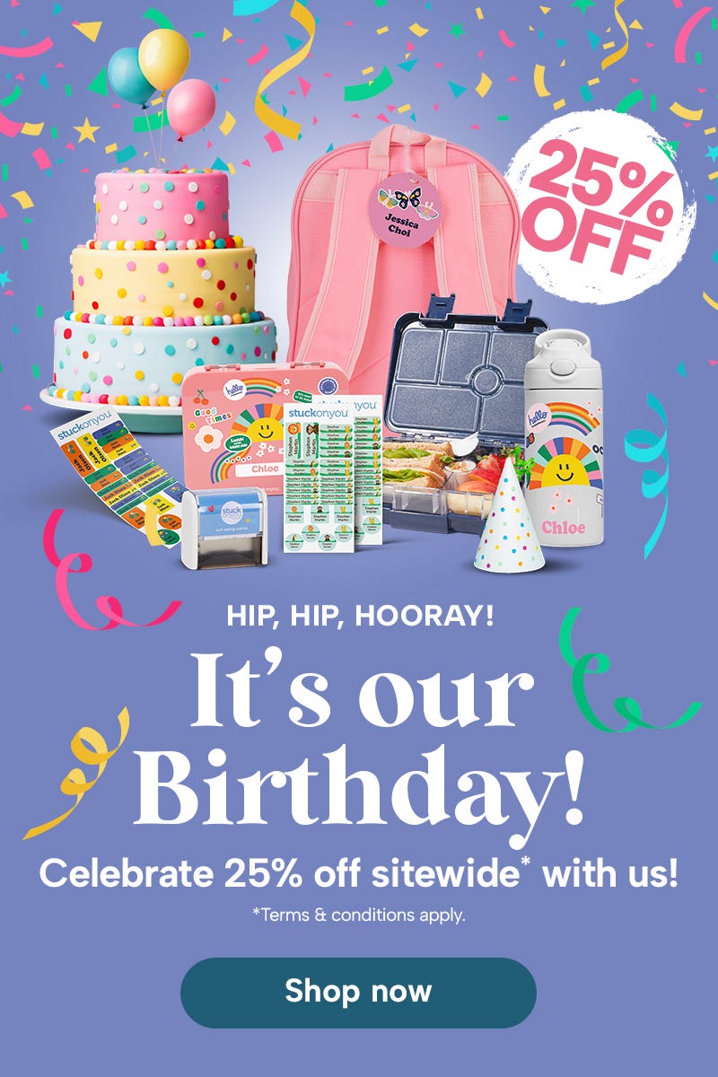 Birthday Sale 25% Off Sitewide