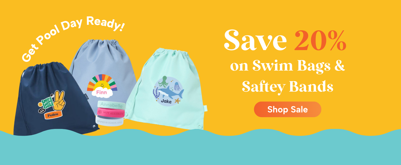 20% Off Swim Bags & Safety Bands