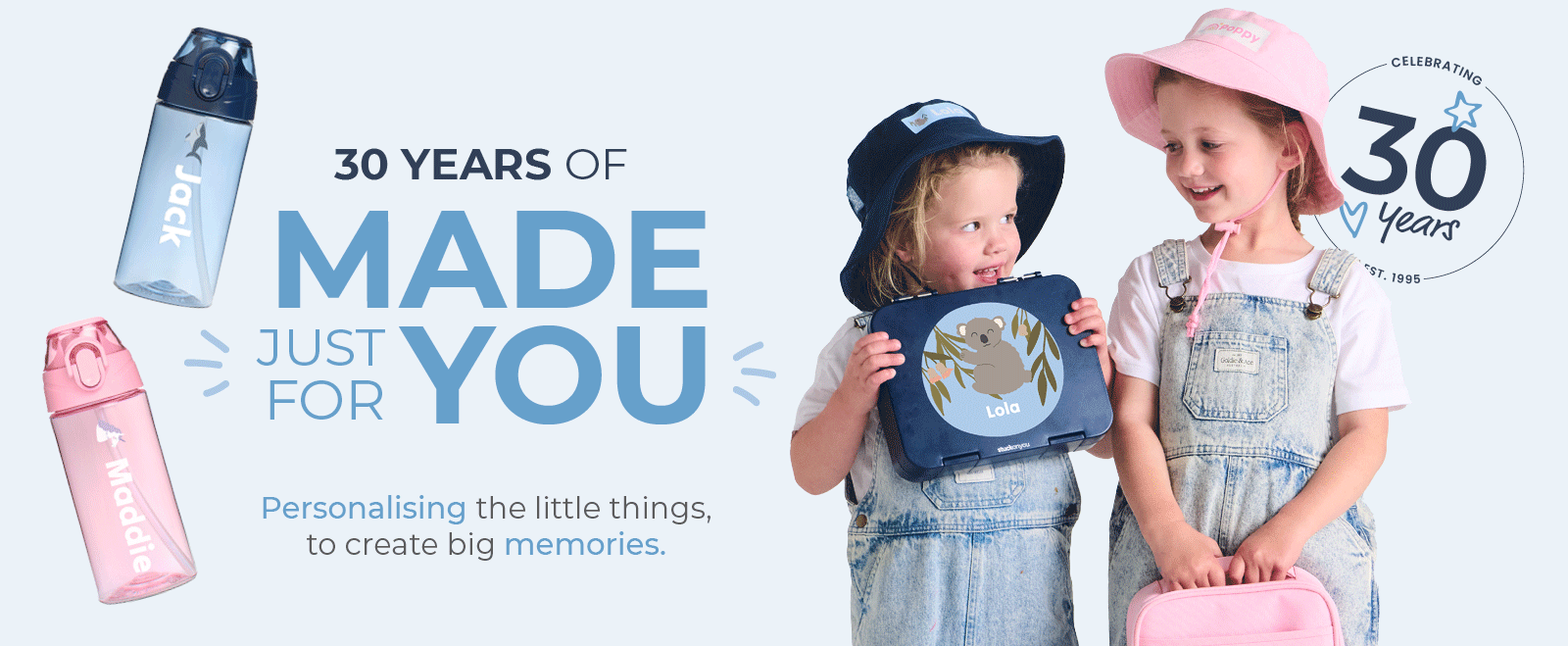 30 years of personalised lunch boxes